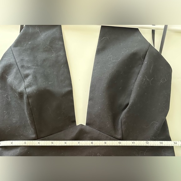 HALSTON Black Halter Dress 4 - Picture 8 of 9